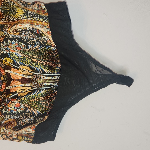 LULUS Paisley One-Shoulder Bodysuit, size L - Picture 2 of 9
